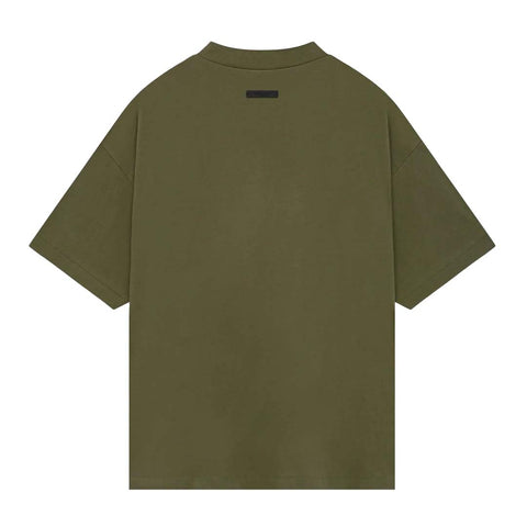 Essentials Fear of God Jersey Crewneck Tee Military