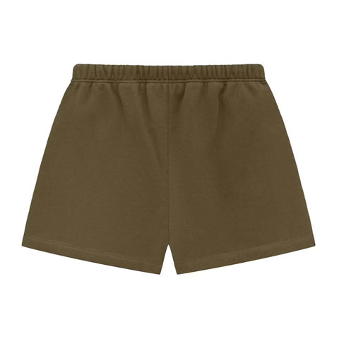 Essentials Fear of God Soccer Shorts Tee Olive