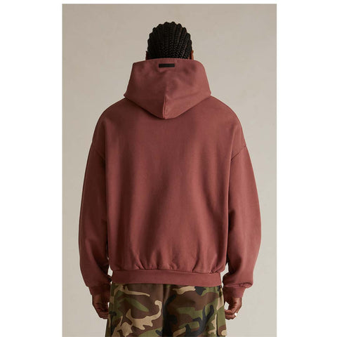 Fear of God Essentials Crimson Heavy Fleece Hoodie