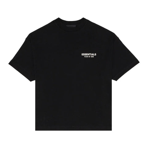Fear of God Essentials Jersey Crewneck Tee Black White