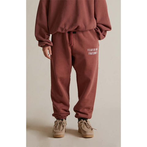 Fear of God Essentials KIDS Crimson Heavy Fleece Sweatpants