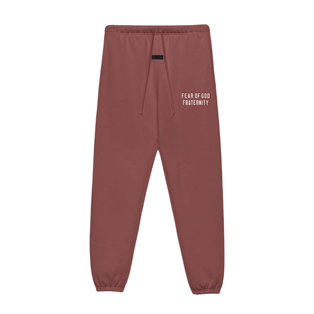 Fear of God Essentials KIDS Crimson Heavy Fleece Sweatpants