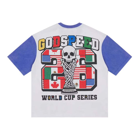 Godspeed '26 GSWC Vintage Tee White Blue