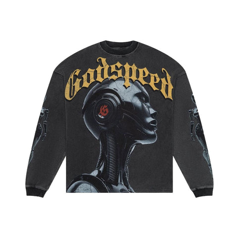 Godspeed Alexa Thermal Long Sleeve Tee Grey Wash