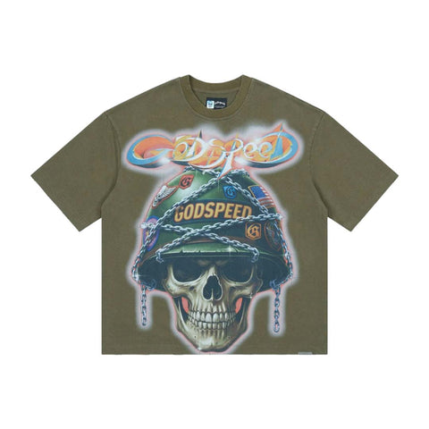 Godspeed Badges of Honor Tee Military Green