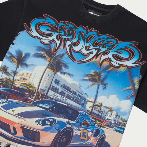 Godspeed Car Meet Miami GT Exclusive Black Tee