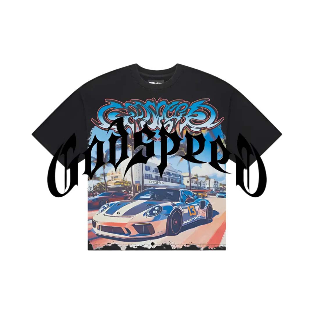Godspeed Car Meet Miami GT Exclusive Black Tee