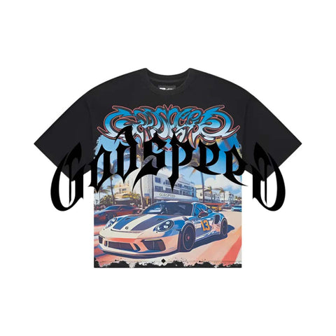 Godspeed Car Meet Miami GT Exclusive Black Tee