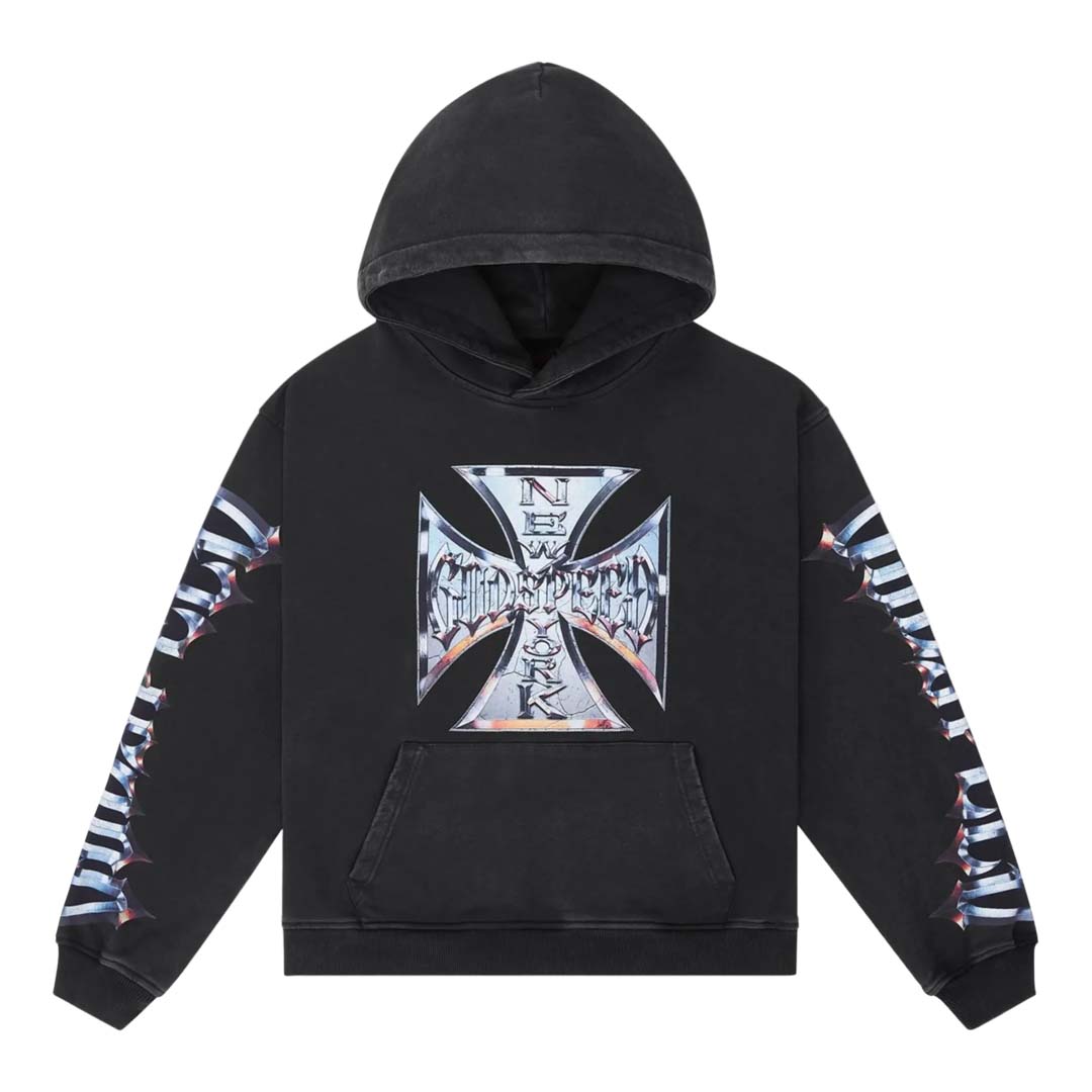 Godspeed Chrome Motto Hoodie Black Wash