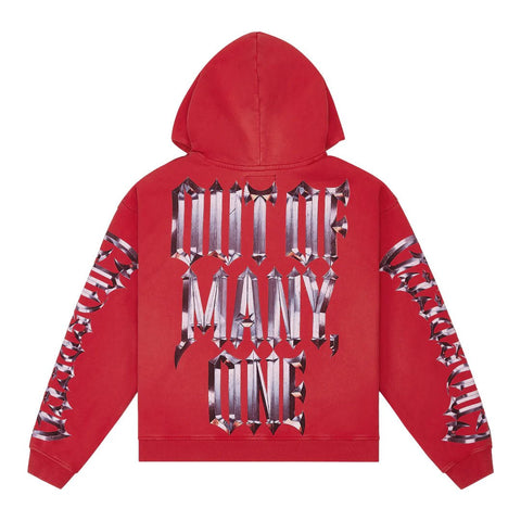 Godspeed Chrome Motto Hoodie Red Wash