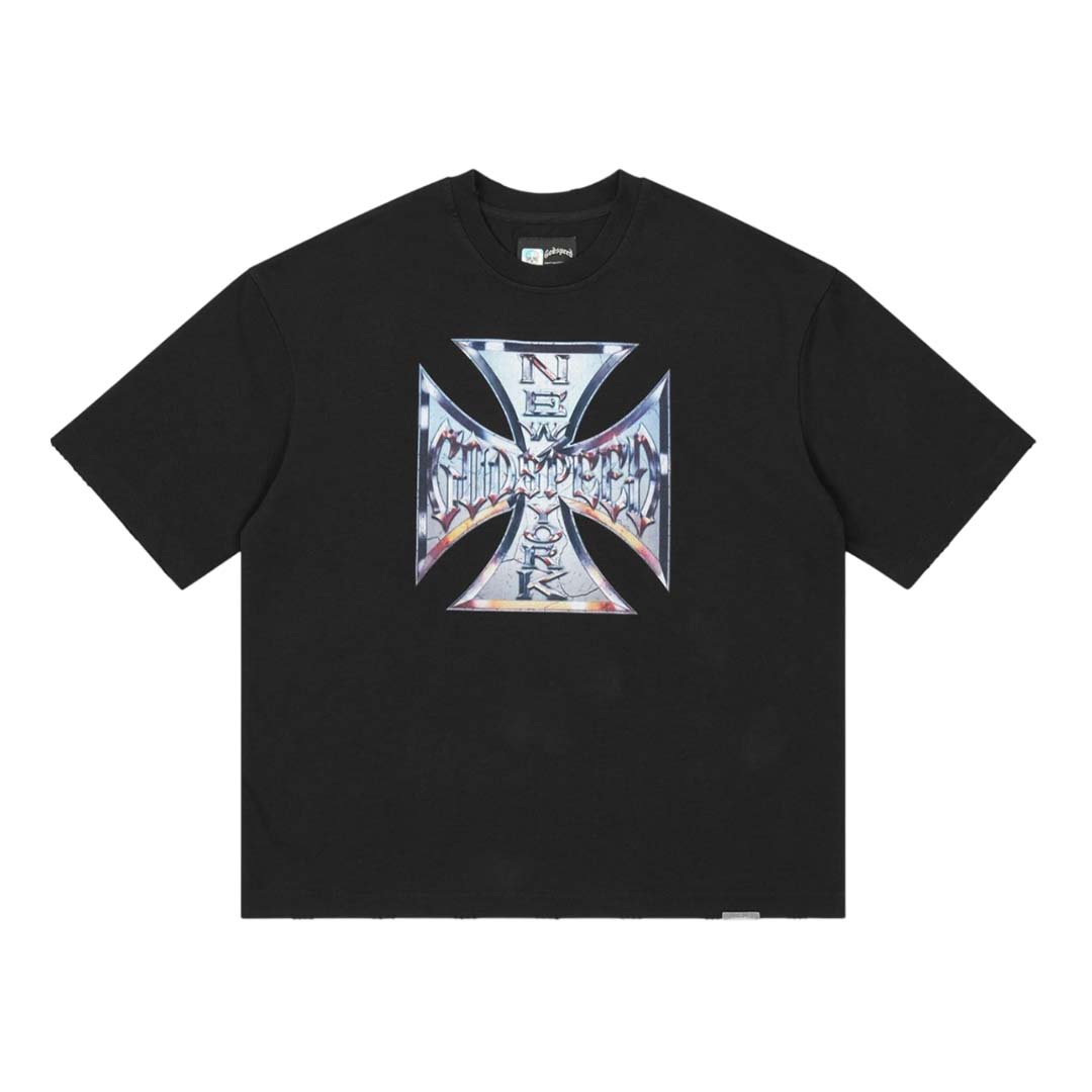 Godspeed Chrome Motto Tee Black