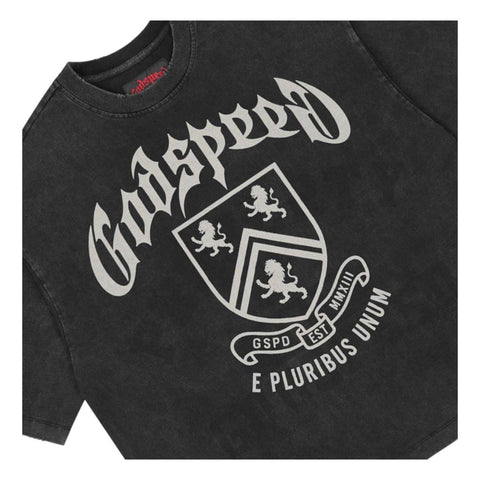 Godspeed Collegiate Tee Black Wash