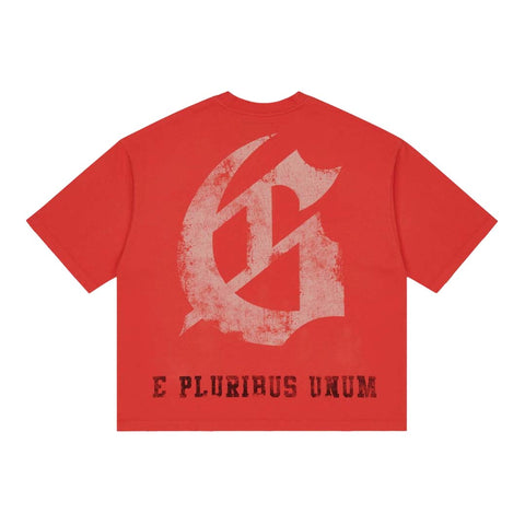 Godspeed Collegiate Tee Cherry Red Wash