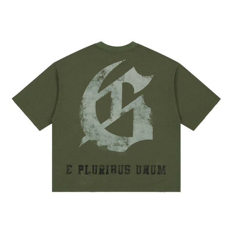 Godspeed Collegiate Tee Olive Green Wash