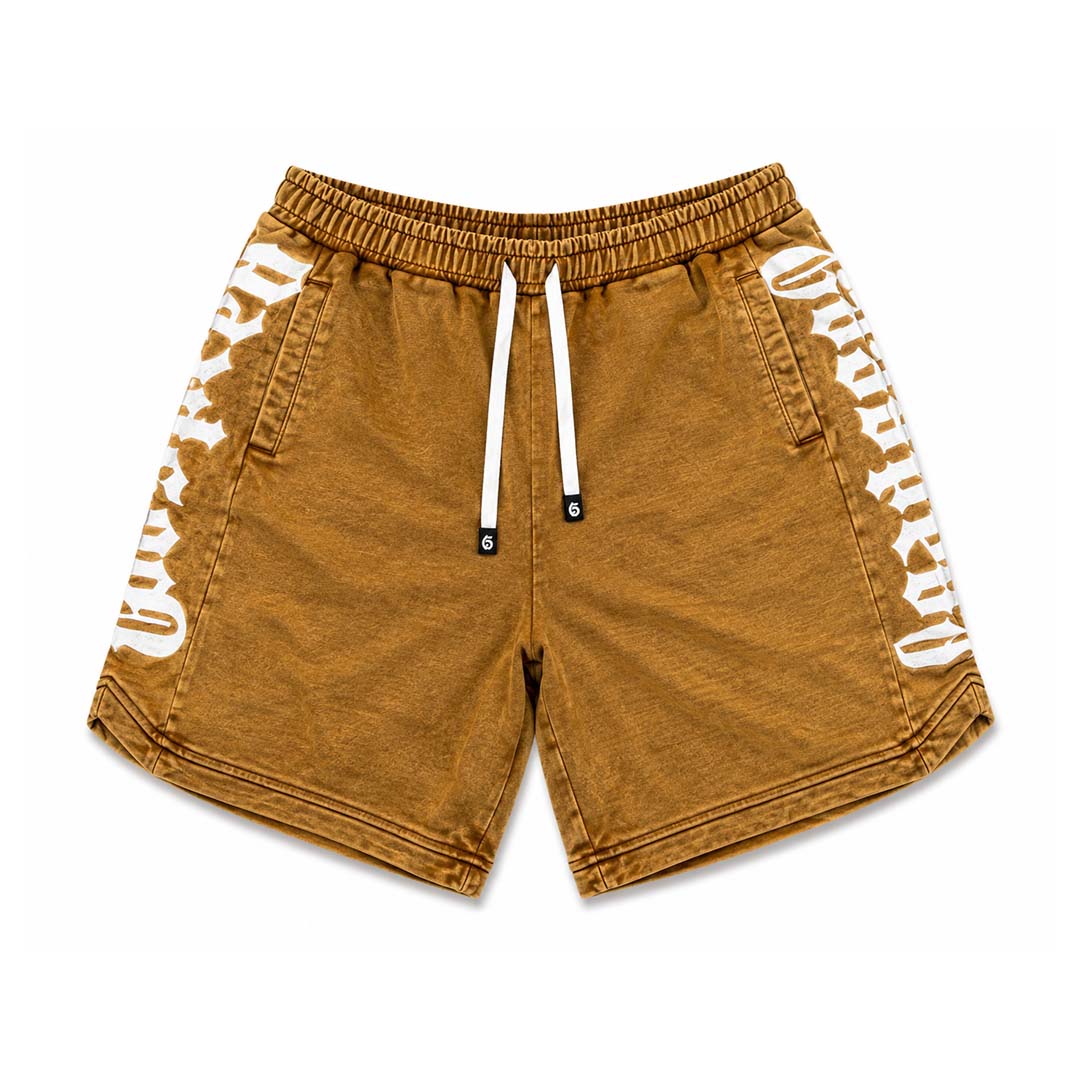 Godspeed Courtside Shorts Rustic Brown White