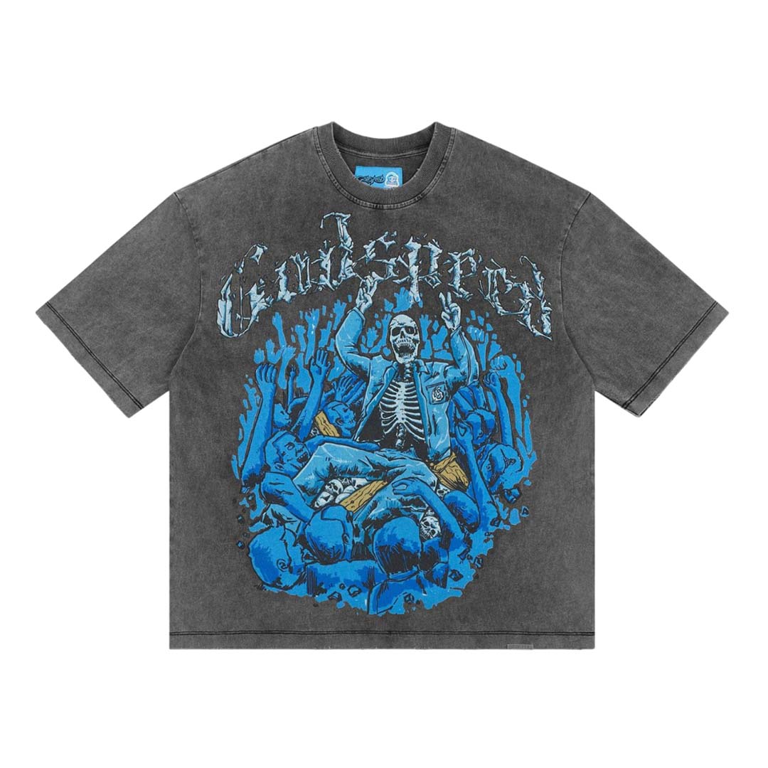 Godspeed Crowd Surf Grey Wash Tee