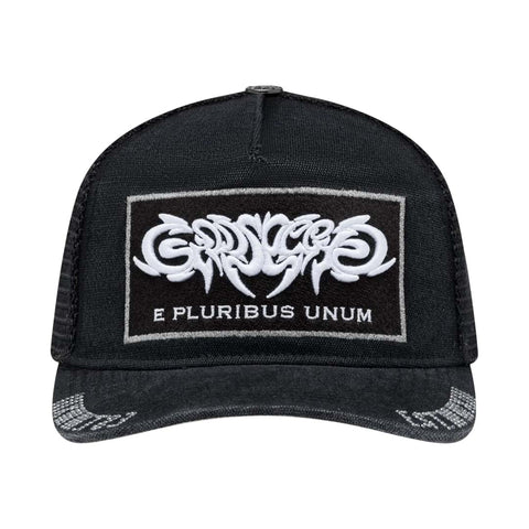 Godspeed E Pluribus Trucker Hat Black Black