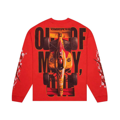 Godspeed F1 Finishline Long Sleeve Tee Red