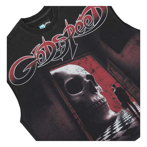 Godspeed Fates Doorstep Sleeveless Black Tee