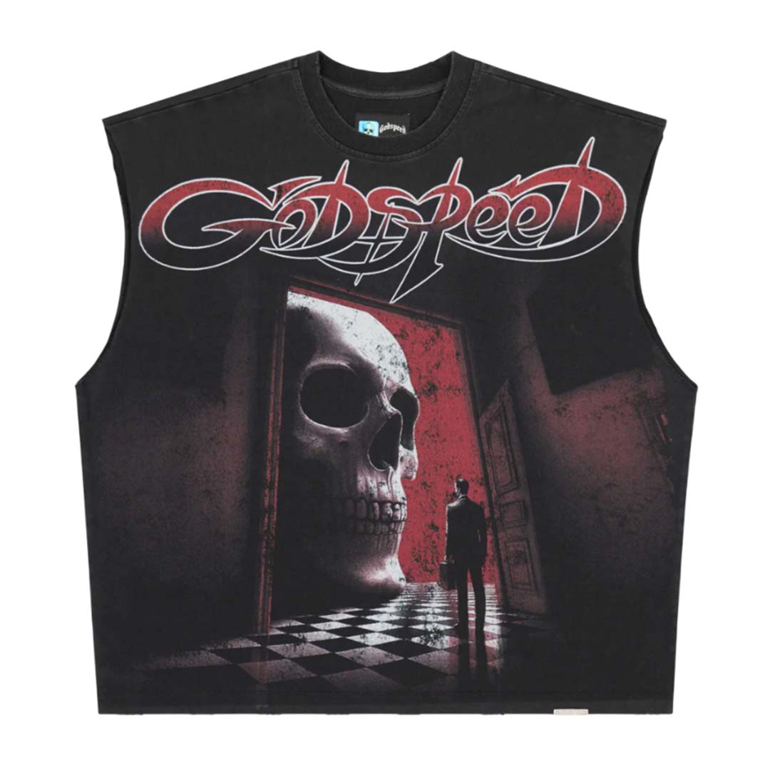 Godspeed Fates Doorstep Sleeveless Black Tee