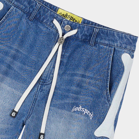 Godspeed Femur Denim Shorts Blue