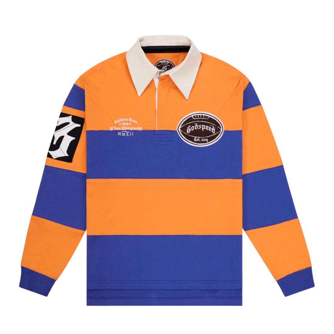 Godspeed Field Rugby Shirt Orange Blue