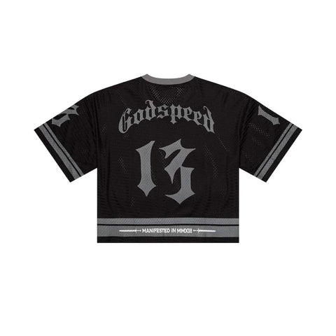 Godspeed First Down Jersey Black Grey