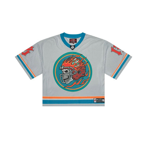 Godspeed First Down Jersey Grey Blue Orange