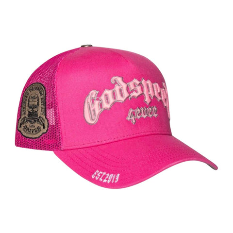 Godspeed Forever Trucker Hat Pink