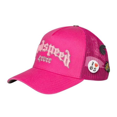 Godspeed Forever Trucker Hat Pink