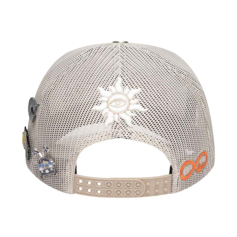 Godspeed Forever Trucker Hat White Black Red