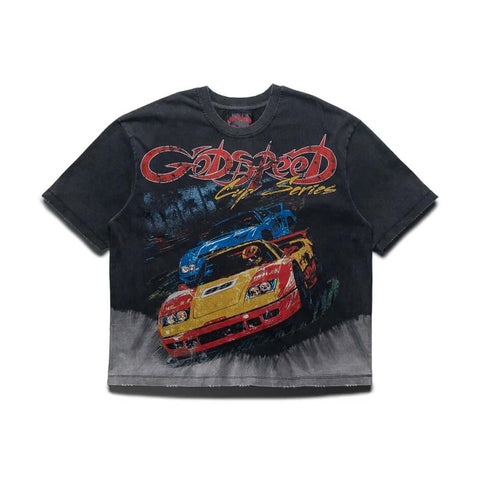 Godspeed F.T.W. Tee Black Bleached Wash