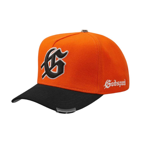 Godspeed G Logo Snapback Hat Orange Black