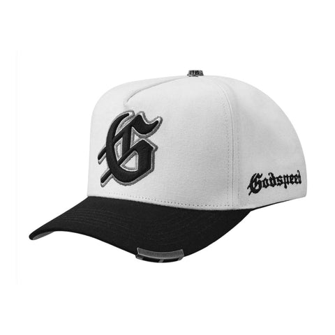 Godspeed G Logo Snapback Hat White Black