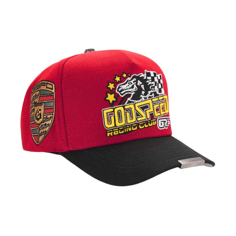 Godspeed GRC Members Trucker Hat Red Black
