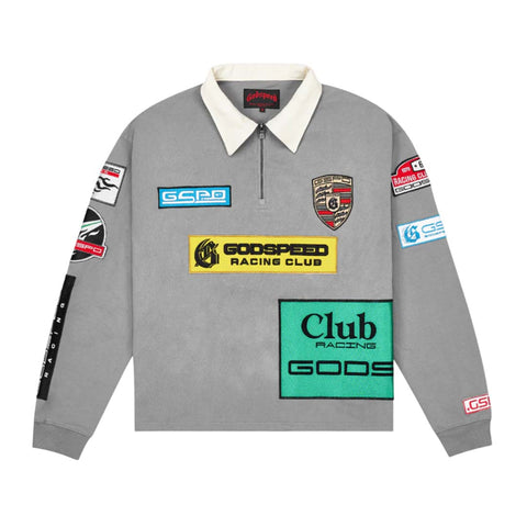 Godspeed GRC Quarter Zip Long Sleeve Polo Grey