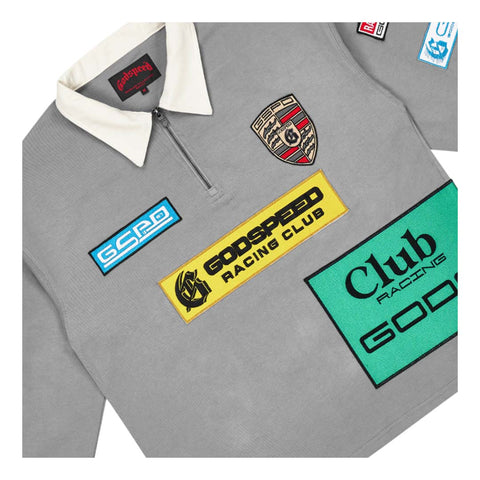 Godspeed GRC Quarter Zip Long Sleeve Polo Grey
