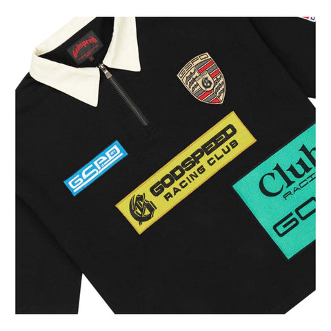 Godspeed GRC Quarter Zip Short Sleeve Polo Black