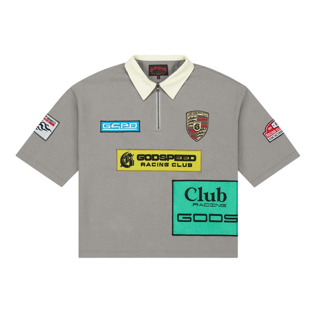 Godspeed GRC Quarter Zip Short Sleeve Polo Grey