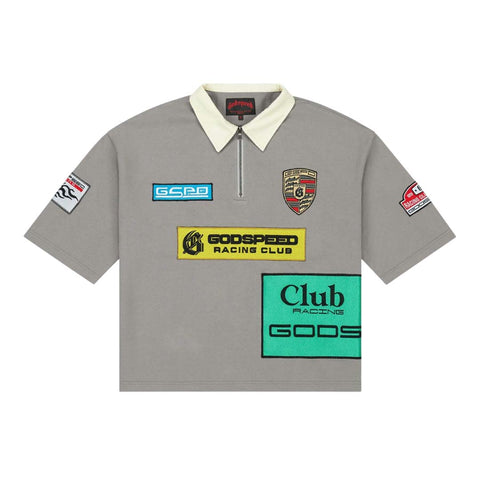 Godspeed GRC Quarter Zip Short Sleeve Polo Grey