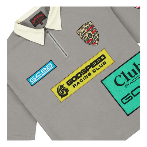 Godspeed GRC Quarter Zip Short Sleeve Polo Grey