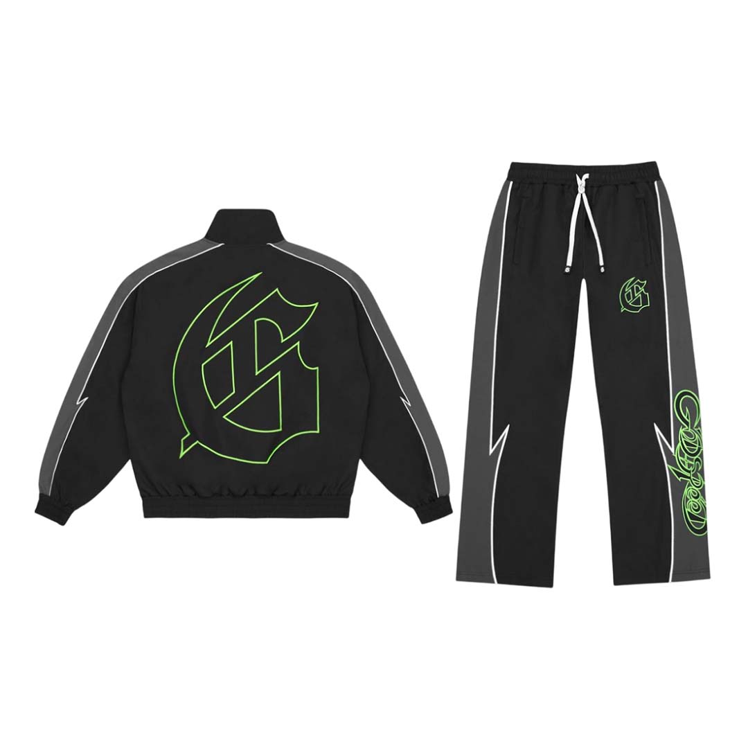 Godspeed GT Tracksuit Black Volt Green