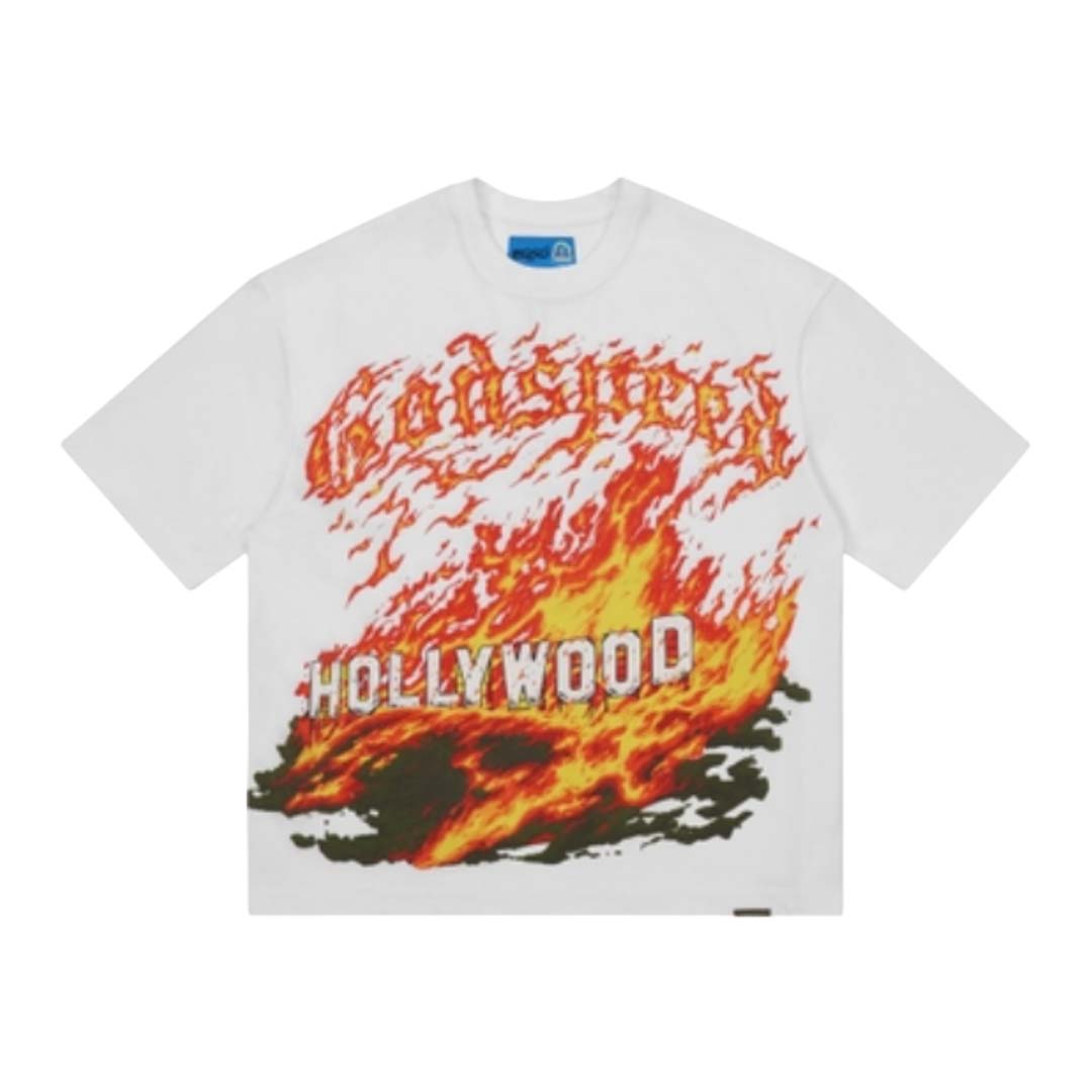 Godspeed Hollywood Inferno Tee White