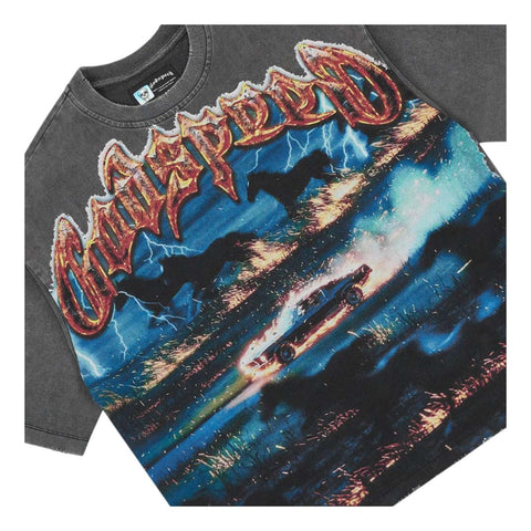 Godspeed Horsepower Tee Grey Wash