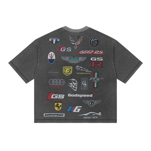 Godspeed Insignias Grey Wash Tee