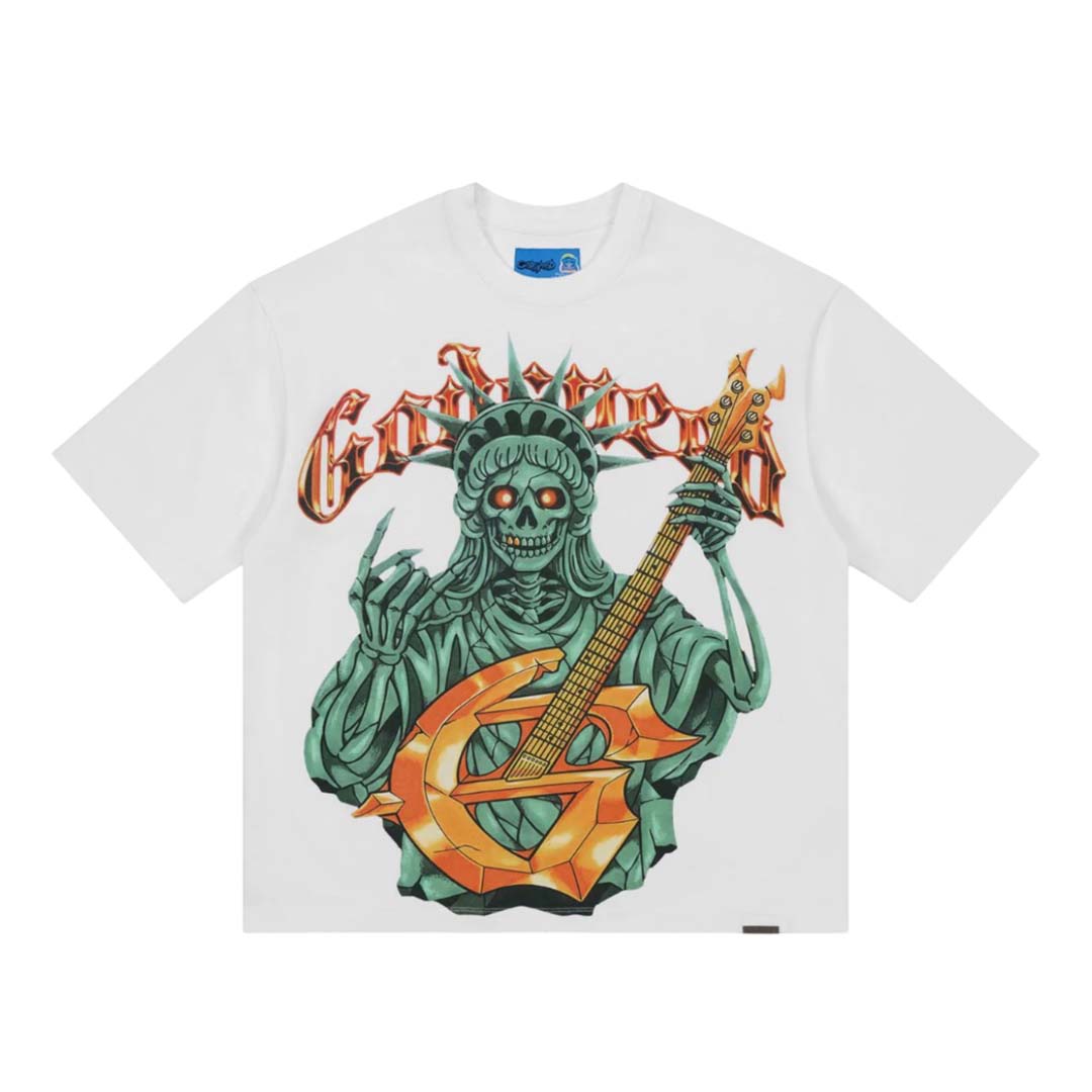 Godspeed Liberty Rock Tee White