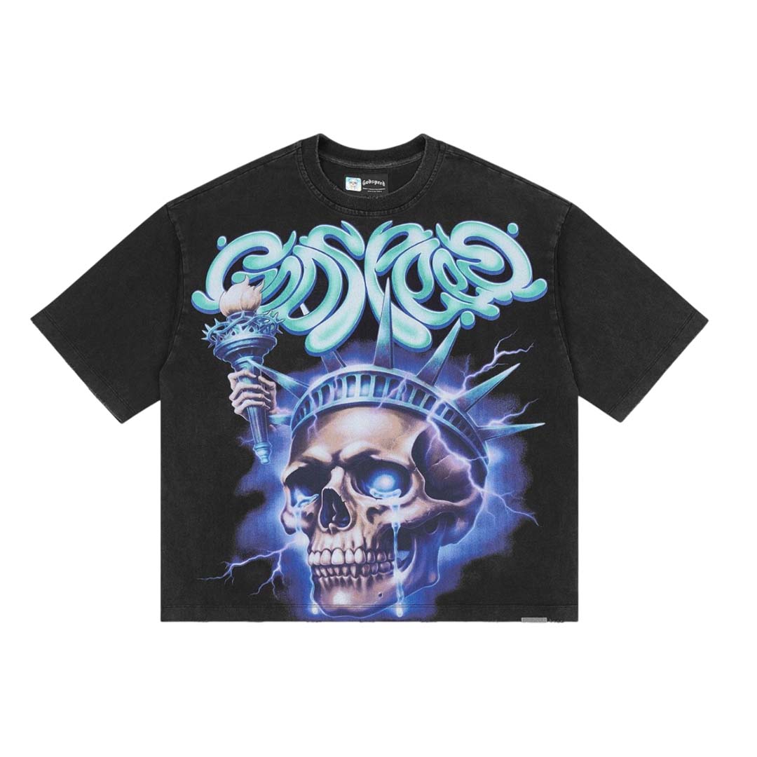 Godspeed Liberty Tears Black Tee