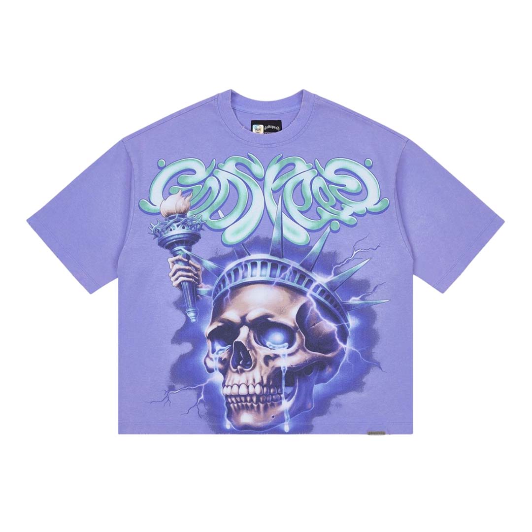 Godspeed Liberty Tears Purple Tee