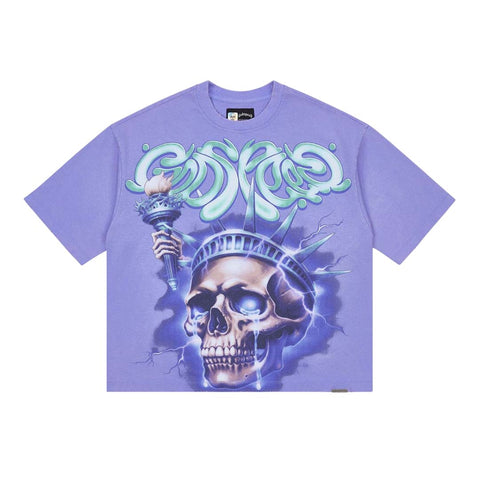 Godspeed Liberty Tears Purple Tee