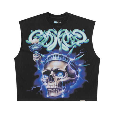 Godspeed Liberty Tears Sleeveless Tee Black
